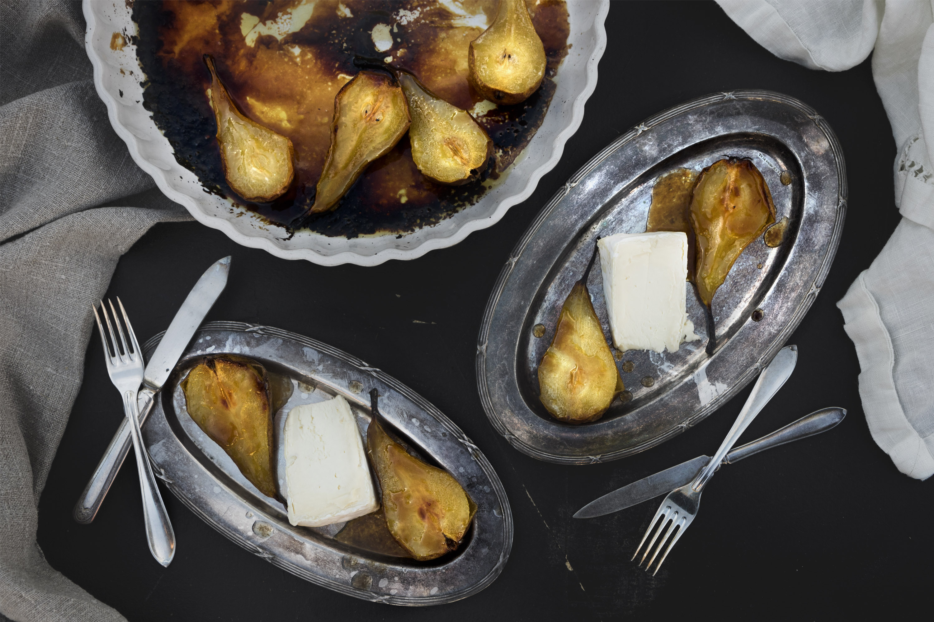 Brillat Savarin med karamellpäron