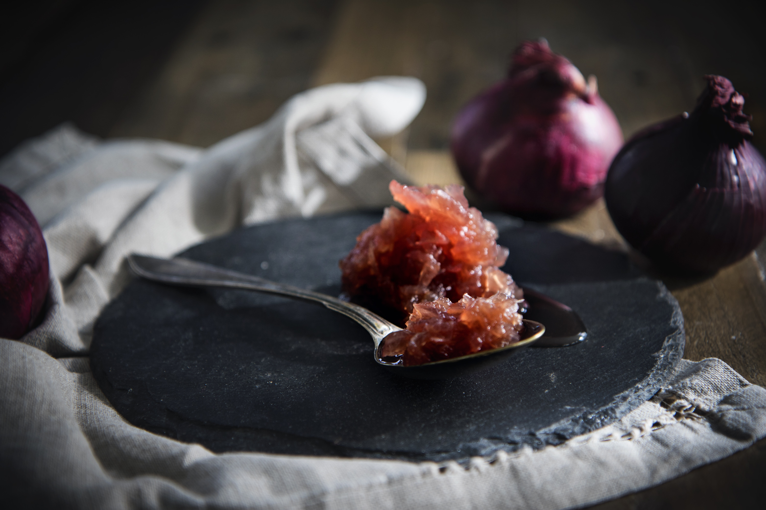 Rödlöks- och lagerbladsmarmelad