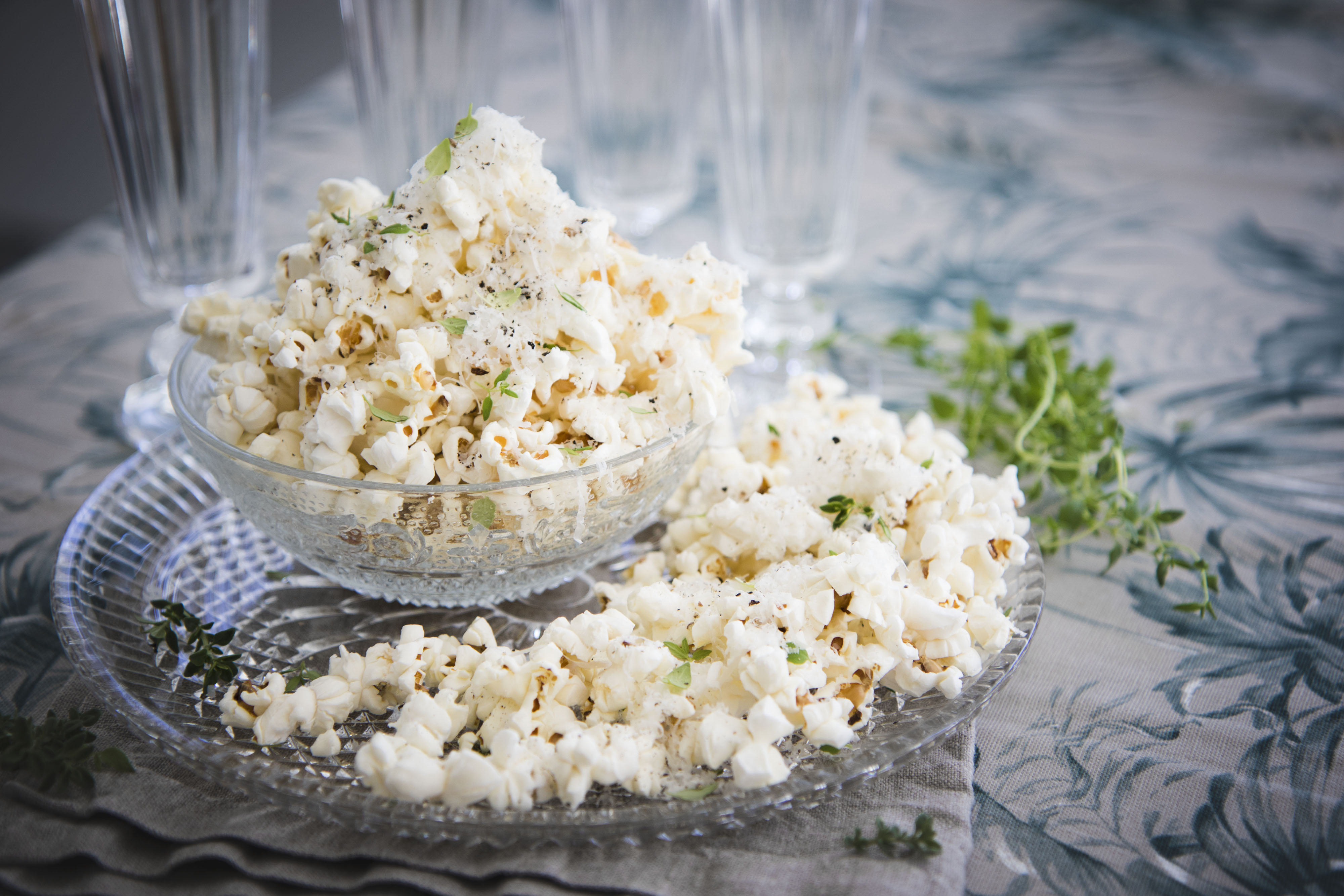Popcorn med pecorino och tryffel