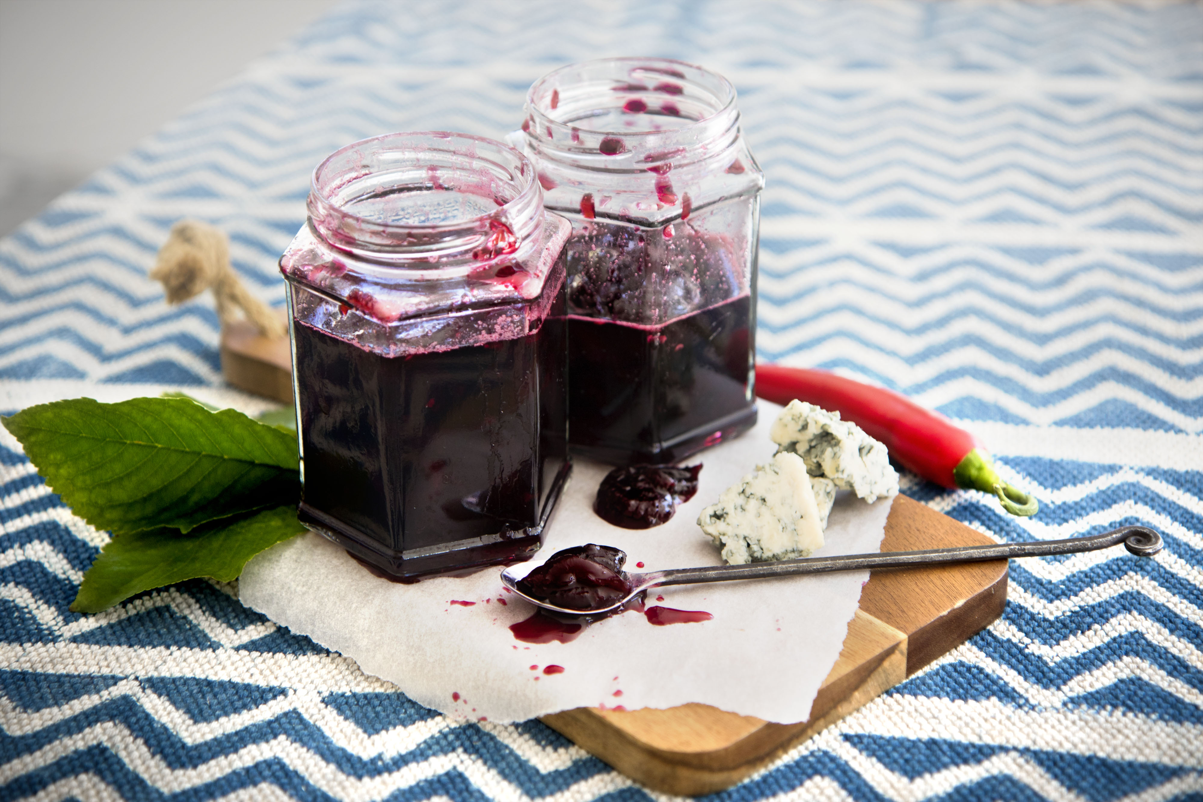 Körsbärssylt med chili