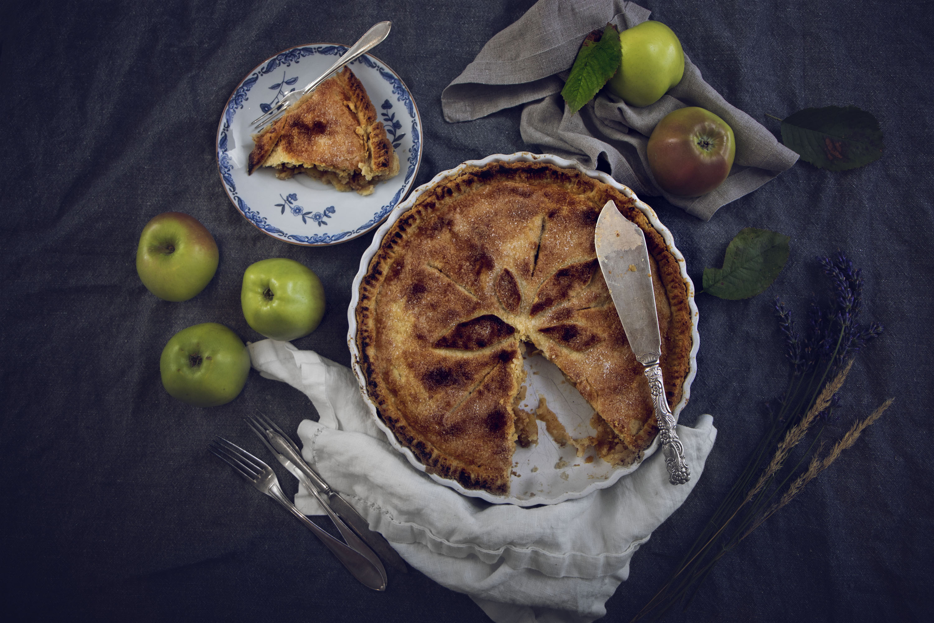 Amerikansk äppelpaj med cheddar